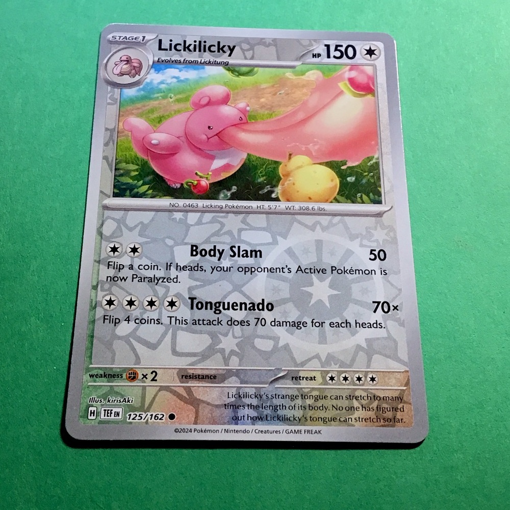 2024 LICKILICKY #125/162 REVERSE HOLO COMMON TEMPORAL FORCES MINT CONDITION